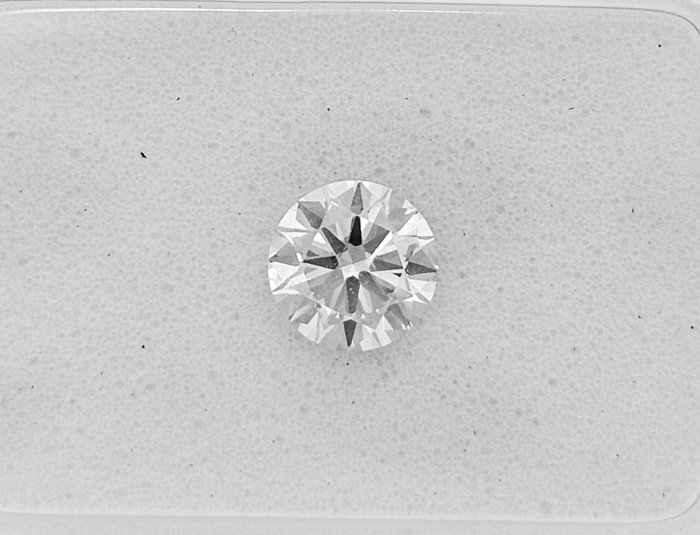 1 pcs Diamant  (Natur)  - 0.40 ct - Rund - E - SI1 - Gemewizard Gemological Laboratory (GWLab)