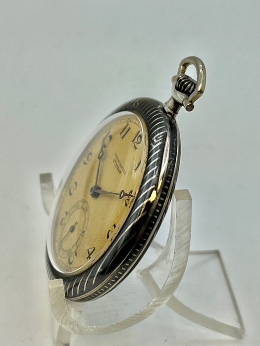 Eterna Chronometre . Argento Niellato . 1920 . Ottime condizioni - 1901-1949