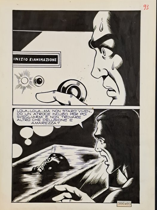 Magnus  Bunker - 1 Original page - Kriminal - "Lola vive!" - 1971