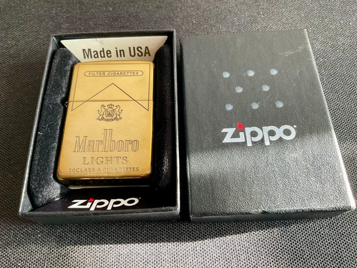 Zippo - Marlboro - Lommelighter - Messing