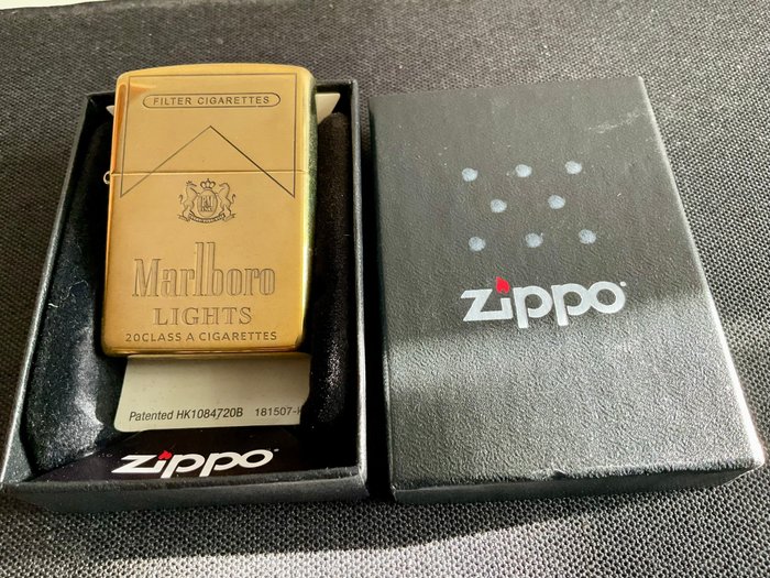 Zippo - Marlboro - Lommelighter - Messing