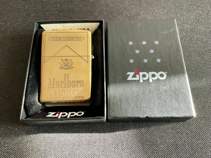 Zippo - Marlboro - Lommelighter - Messing