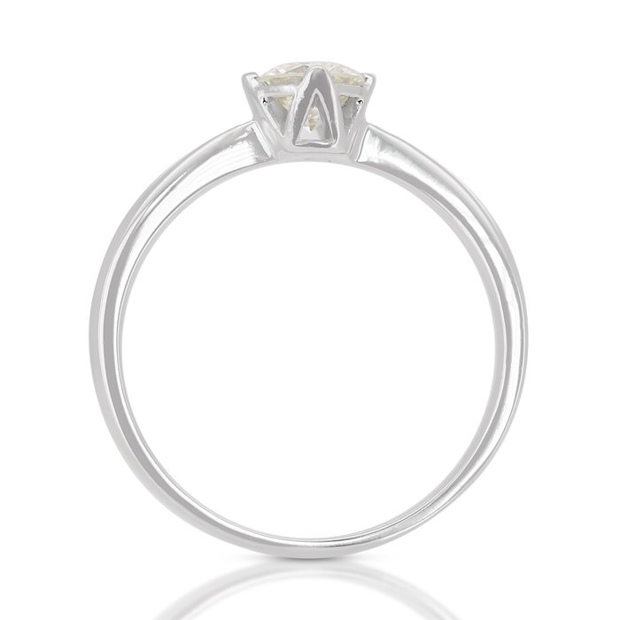 Ring - 18 kraat Hvidguld -  0.50ct. tw. Diamant (Natur)