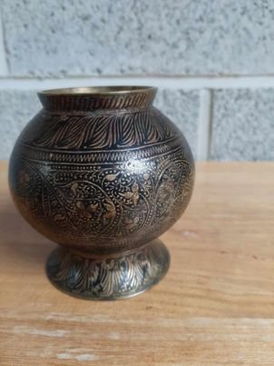 Lota vandpotte - Kashmir - Bronze - Indien - Begyndelsen af det 20. århundrede