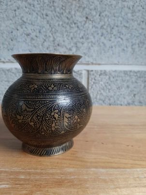 Lota vandpotte - Kashmir - Bronze - Indien - Begyndelsen af det 20. århundrede