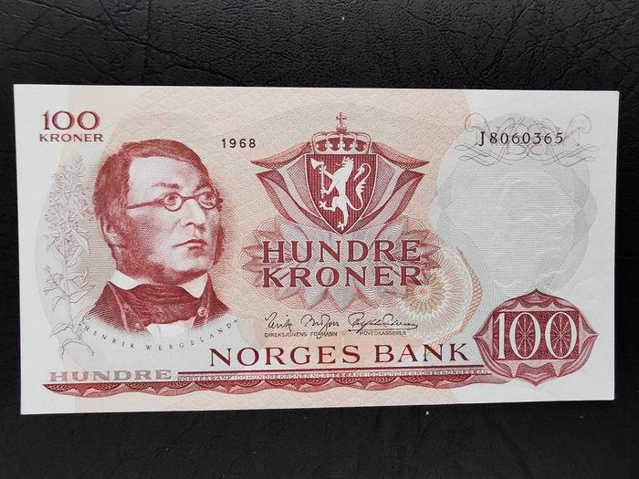 Norge. - 100 kroner 1968 - Pick 38b  (Ingen mindstepris)