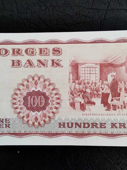 Norge. - 100 kroner 1968 - Pick 38b  (Ingen mindstepris)