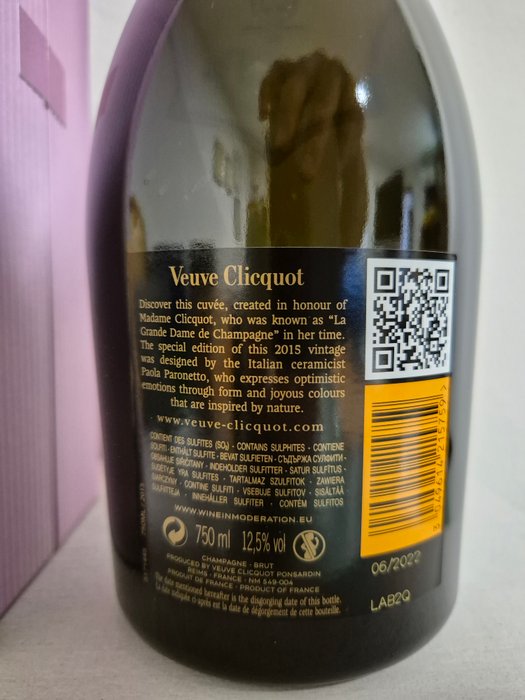 2015 Veuve Clicquot La Grande Dame - Champagne - 1 Flaske (075L)