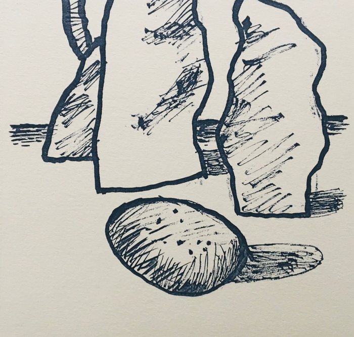 Corneille (1922-2010) - Menhirs - Lithographie originale signée