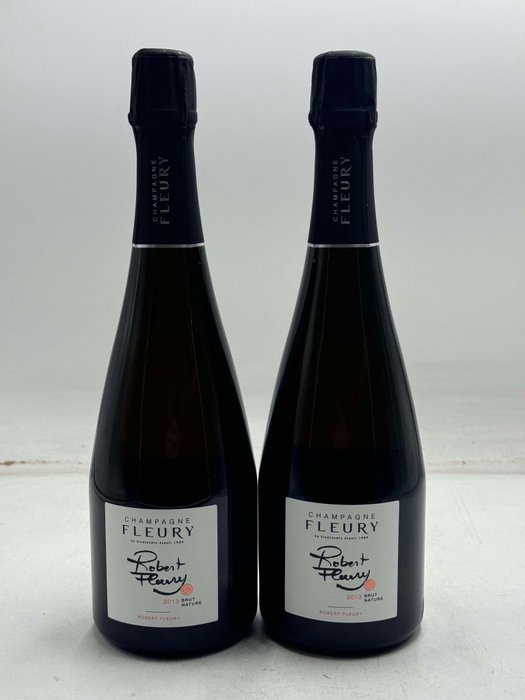 2013 Fleury, Robert Fleury Brut Nature - Champagne Brut Nature - 2 Flasker (0,75 L)