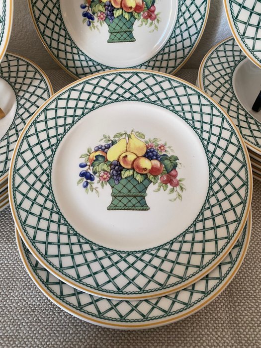 Villeroy  Boch - Bordservice til 6 (18) - Basket Garden - Vitro porcelæn