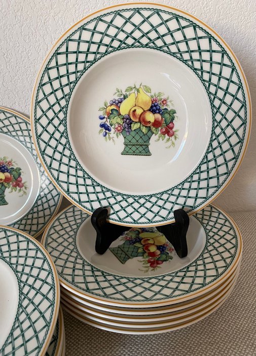 Villeroy  Boch - Bordservice til 6 (18) - Basket Garden - Vitro porcelæn