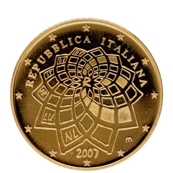 Italien. 20 Euro 2007 "Treaty of Rome" Proof