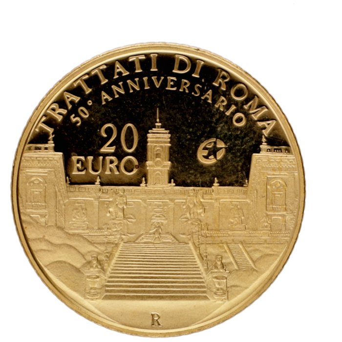 Italien. 20 Euro 2007 "Treaty of Rome" Proof