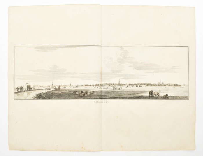 Holland - Holland; Alkmaar; Jan Punt - View of Alkmaar - 1721-1750