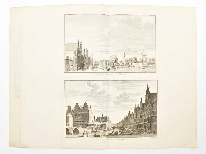 Holland - Holland; Alkmaar; Jan Punt - View of Alkmaar - 1721-1750