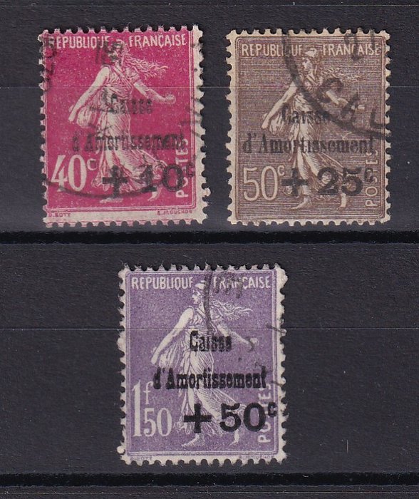 Frankrig 1930 - komplet serie - Yvert n° 266/268