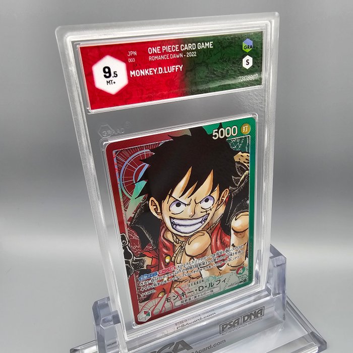 Luffy (Leader) OP01-003 L [Alt Art] Graded card - Graad 9.5