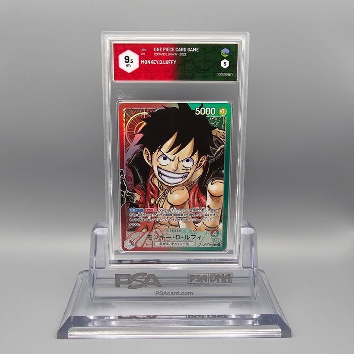 Luffy (Leader) OP01-003 L [Alt Art] Graded card - Graad 9.5