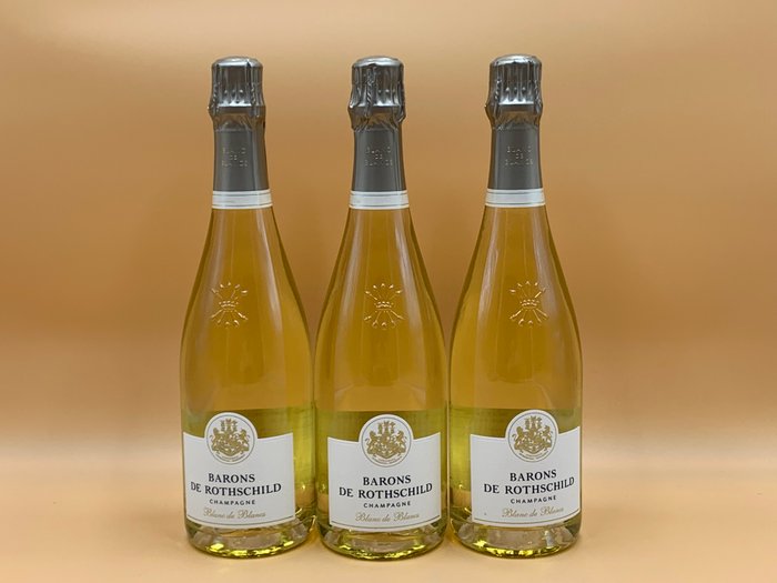 Barons de Rothschild - Reims Blanc de Blancs, Extra Brut - 3 Flasker (0,75 L)