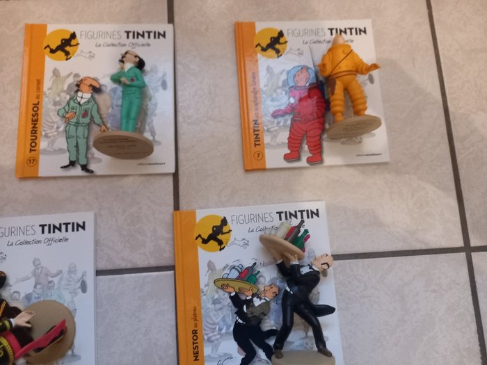 Moulinsart - Ensemble de 5 figurines La Collection officielle  - Legetøjsfigur Tintin - 2010-2020 - Frankrig