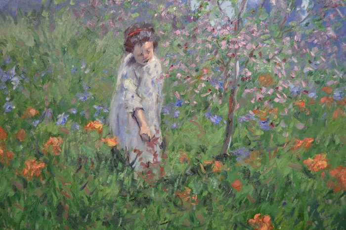 Chris van Dijk  (1952) Impressionist - " Fleur d'Oranger  "