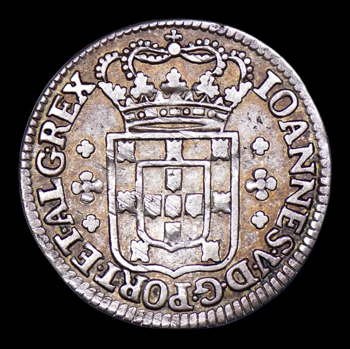 Portugal. D. João V (1706 - 1750). 6 Vinténs (120 Reis)  (Ingen mindstepris)