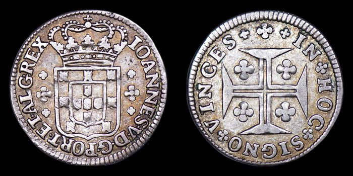 Portugal. D. João V (1706 - 1750). 6 Vinténs (120 Reis)  (Ingen mindstepris)