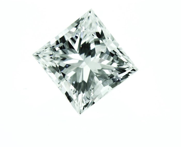 1 pcs Diamant  (Natur)  - 1.81 ct - Kvadrat - E - SI1 - Gemological Institute of America (GIA) - n4