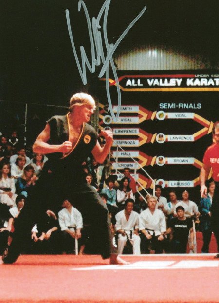 The Karate Kid - Ralph Macchio  William Zabka - Signed 28x35 cm Poster - with Beckett COA