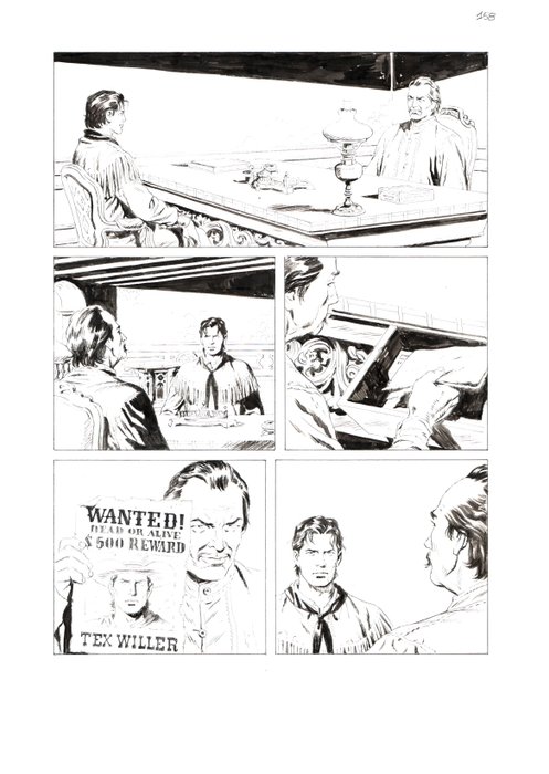 Valdambrini, Fabio - 2 Original page - Tex Willer #39 - "El Cangrejo" - 2022