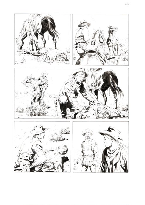 Valdambrini, Fabio - 2 Original page - Tex Willer #39 - "El Cangrejo" - 2022