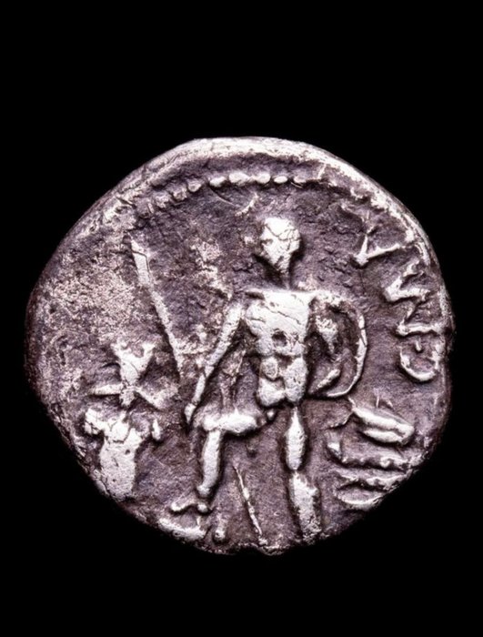 Romerska republiken. C. Publicius Malleolus, c. 96 f.Kr.. Denarius  (Ingen mindstepris)