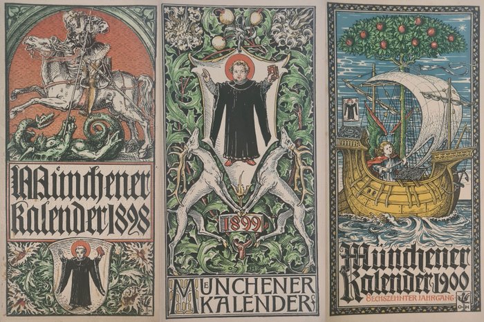 Otto Hupp (illus) - Münchener Kalender - 1895-1897