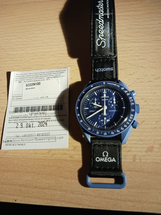 Omega x Swatch - MoonSwatch - Mission to Neptune - Ingen mindstepris - Unisex - 2011-nu