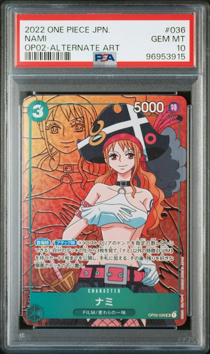 One Piece - 1 Graded card - One Piece - Nami - PSA 10