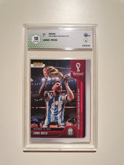 2022 Panini Instant World Cup Lionel Messi #118 Graad 10 Graded card