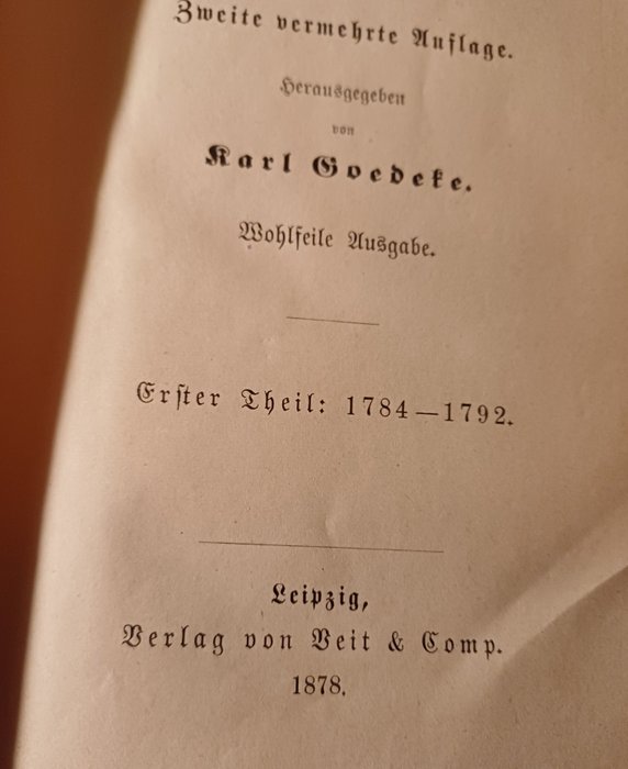 Schiller - Schillers Briefwechsel mit Körner - 1878