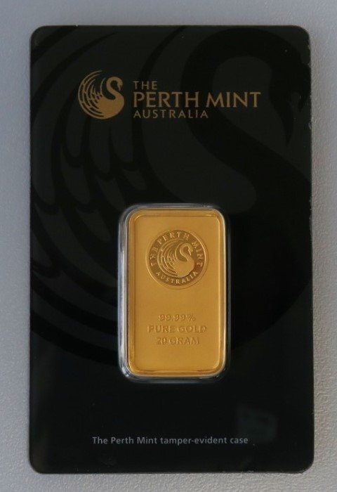 20 gram - Guld 999 - The Perth Mint, Australia - Forseglet