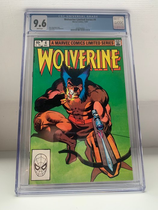 Wolverine Limited Series #4 - 1 Graded comic - Første udgave - 1982 - CGC 9.6