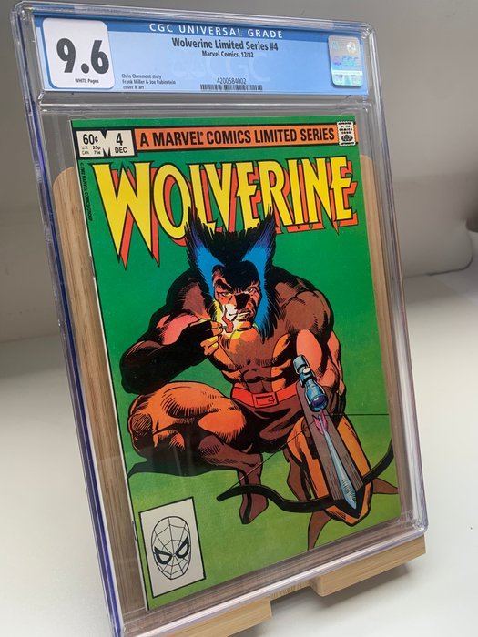 Wolverine Limited Series #4 - 1 Graded comic - Første udgave - 1982 - CGC 9.6