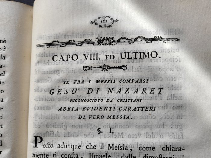 Giambernardo De-Rossi - Della Vana Aspettazione degli Ebrei del Loro Re Messia dal compimento di Tutte le Epoche: Tattado - 1773