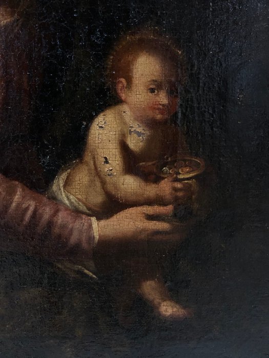 École espagnole (c. 1700) - Madonna dal bicchierino