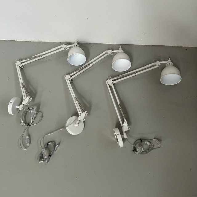 Wall lamp - Væglampe (3) - Eos - Aluminium, Stål, væg - Væglampe x3 hvid