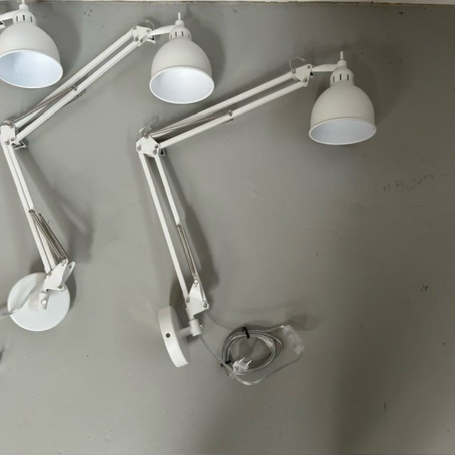 Wall lamp - Væglampe (3) - Eos - Aluminium, Stål, væg - Væglampe x3 hvid