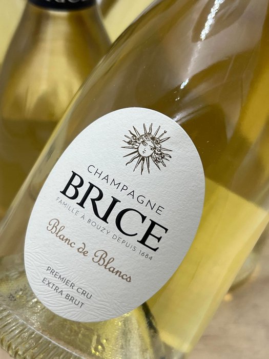 Brice, Blanc de Blancs Premier Cru Extra Brut - Champagne Blanc de Blancs - 6 Flasker (0,75 L)