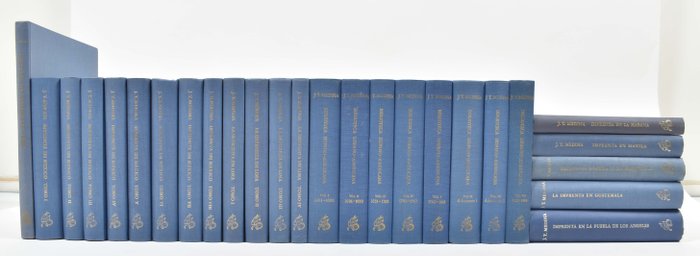 José Toribio Medina - SVI63 Bibliographical works 26 vols - 1964-1968