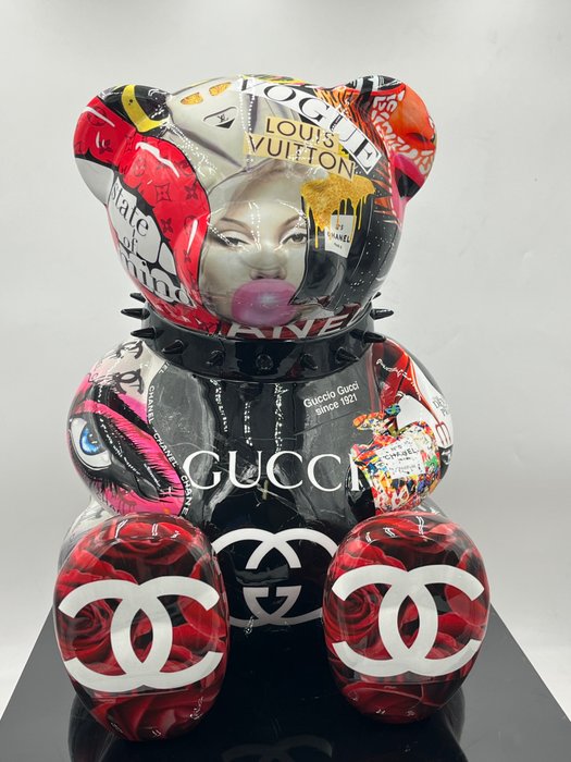 Naor - Bear pop art Chanel l’as Vegas