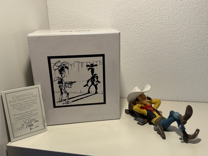 Figur - Statuette Leblon-Delienne - Lucky Luke - La sieste - Harpiks