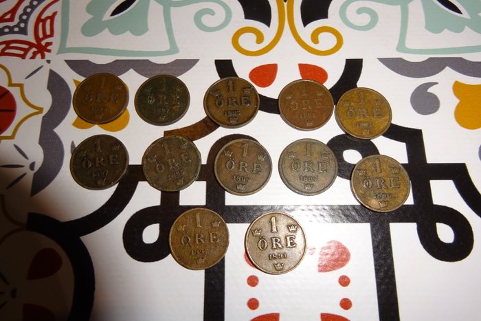 Sverige. Collection of coins 1872 - 1950  (Ingen mindstepris)